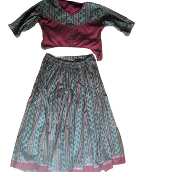 Authentic Indian Skirt Set  XL  NWOT NEW - Picture 7 of 7